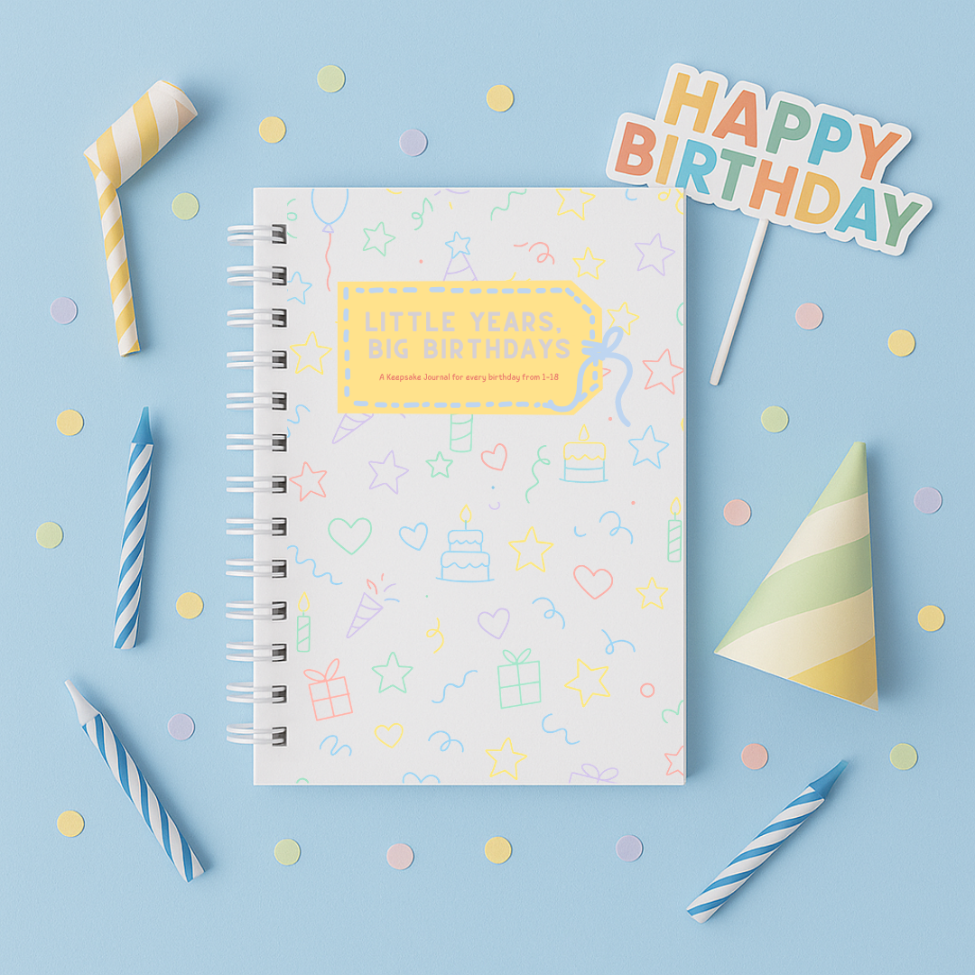 Birthday interview book for ages 1-18 years